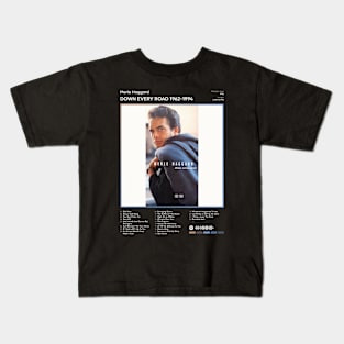 Merle Haggard - Down Every Road 1962-1994 Tracklist Album Kids T-Shirt